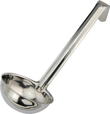 Winco LDI-30SH 3 Oz Stainless Steel Soup Ladle with 6-Inch Handle One Piece S picture