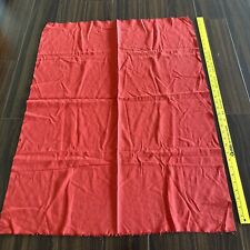 Vintage Chinese Raw Silk Fabric Red W28”xL1Yd PERFECT 4 DRAMATIC LAMPSHADE picture