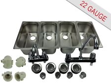 4 Compartment Concession Sink Portable 4 Traps Hand Washing Food Truck Trailer  picture