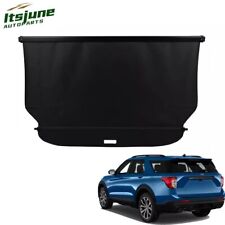 Retractable Rear Cargo Cover Fits 2020-2024 Ford Explorer Security Trunk Black picture