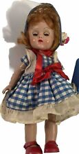 1955 VOGUE Ginny Doll Hard Plastic Red Hair-Inc 2 VOGUE Outfits And  Carry Case picture