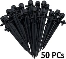 50pcs 360° Adjustable Water Flow Irrigation Drippers Stake Emitter Drip System picture