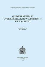 Hildegard Warni Quid Est Veritas? Over Kerkelijk Huwelijksrecht En W (Paperback) picture