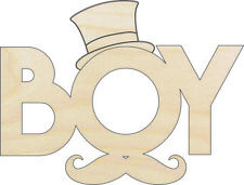 Baby Boy - Laser Cut Out Unfinished Wood Craft Shape BBY36 picture