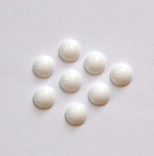 Vintage Opaque White Glass Cabochons 7mm cab701U picture