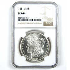1881 S Morgan Dollar MS 64 NGC Silver $1 Uncirculated Coin SKU:I12813 picture