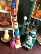 Vintage Fisher Price Little People Sesame Street #938 House Complete Snuffy picture