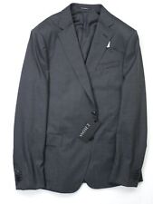 Z Zegna Mens Slim Fit Travel Suit 44R / 37W Charcoal Grey Flat Pant picture