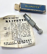 VINTAGE KLIPETTE NOSE HAIR REMOVER TRIMMER WITH INSTRUCTIONS & ORIGINAL BOX picture