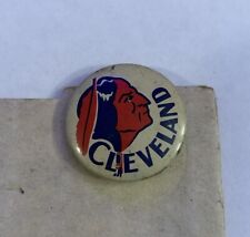 1950's Vintage American Nut Baseball Pinback Pin Button CLEVELAND BRAVES picture