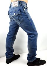 True Religion Geno Medium Wash Relaxed Slim Super T Jeans - 106897 picture