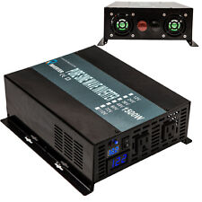 Pure Sine Wave Inverter 1500W 12V DC to 120V AC Power Inverter Off Grid Solar RV picture