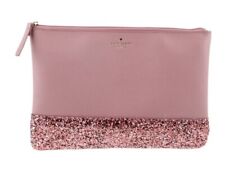 Auth Kate Spade Leather Pink Glitter Clutch picture