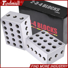 Ultra Precision 1 Matched Pair 2-3-4 Blocks 23 Holes .0002