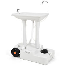 8 Gallon Portable Wash Sink Camping Garden Washing Station Hand Basin Stand picture
