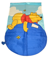 Vintage 1999 Winnie the Pooh Riding Balloon Nylon Large Flag Banner Embroiderer picture