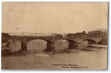 1911 Second Avenue Bridge Scene Cedar Rapids Iowa IA Posted Vintage Postcard picture