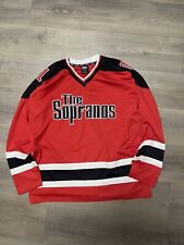 RARE Vintage HBO The Sopranos Men's Hockey Jersey Red And Black XXL picture