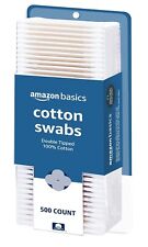 Q Tips Original Cotton Swabs 500 count Includes 500 Amazon Basics Cotton Swabs picture