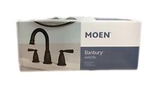 MOEN Banbury 8 in. Widespread Double-Handle High-Arc Bathroom Faucet Matte Black picture