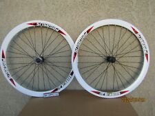 NEW 700 X 25 C WHITE FIXIE BICYCLE RIM SET  FOR ROAD OR FIXIE BIKE, TRACK picture