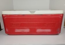 Coleman Party Stacker Cooler  Vintage 24 Can Beer Soda Made in USA Red  Used picture
