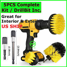 5PCS Drill Brush Set Power Scrubber Drill Attachments Shower Tile Grout Car Kit picture