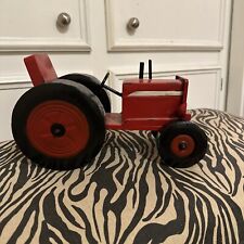 Antique FarmAll Style  Metal Bright Red  Large Toy Tractor  picture