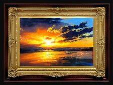 ORIGINAL Oil Painting Handmade Arseni~ BEAUTIFUL SUNSET 6