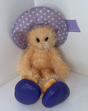Ganz fancy feet cat Heritage Collection With Pearls And Purple Hat,shoes14 Inch picture