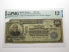 $10 1902 Beloit Kansas KS National Currency Bank Note Bill Charter #6701 F12 PMG picture