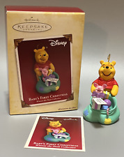 Hallmark 2005 Keepsake Ornament Disney Winnie Pooh Piglet Babys 1st Christmas picture