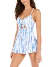 MSRP $142 Michael Michael Kors Tie-Dye Cutout Swim Dress Blue Size 10 picture