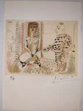 Pablo Picasso COA Vintage Signed Art Print on Paper Limited Edition Signed picture