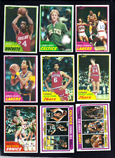 NMT 1981-82 Topps Basketball complete set of 198 cards. A high grade set picture