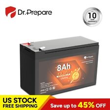 Dr. Prepare 12V 8Ah LiFePO4 Lithium Deep Cycle Battery [10-year Warranty] picture