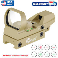 CVLIFE 1X22X33 Red And Green Dot Gun Sight Scope Reflex Sight Fits For 20mm Rail picture