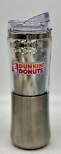Dunkin Donuts Silver  14oz Fusion Tumbler Unique Rare Collectors 2017 picture