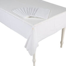 White Plastic Tablecloths Bulk 12 Pc picture