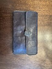 Antique Bray Alligator Fly Wallet 1885 picture