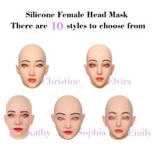 Silicone Female Mask Headwear Masks Halloween Beauty Girl Masks For Crossdresser picture