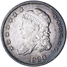 1830 (P) Capped Bust Half Dime About Uncirculated AU Album Toning See Pics H472 picture