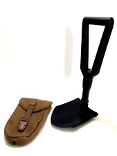 US GI Military USMC GERBER 2000 Entrenching E TOOL Trifold Shovel w COYOTE COVER picture