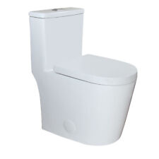 OPEN BOX WinZo WZ5089 Small Modern Compact One Piece Toilet  MINI Bathroom White picture