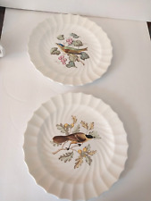 Copeland Spode England Scallop Bird Dinner Plates - SET OF 2 display picture