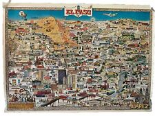 El Paso City Character Map Poster Print 1983 picture