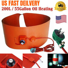 200L/55Gallon Silicon Band Oil Heating Drum Heater Biodiesel Metal Barrel Hot US picture