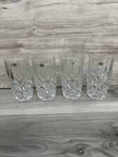 Set of 4 Gorham Lady Anne Cut Crystal Highball Glasses Tumblers picture