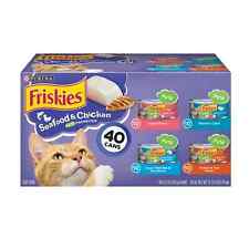 Purina Friskies Seafood & Chicken Pate Favorites Wet Cat Food - 40 Count picture