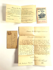 1890's Britannia Iron Works Bedford UK Howard's Oil Engine Letter Advertising  picture